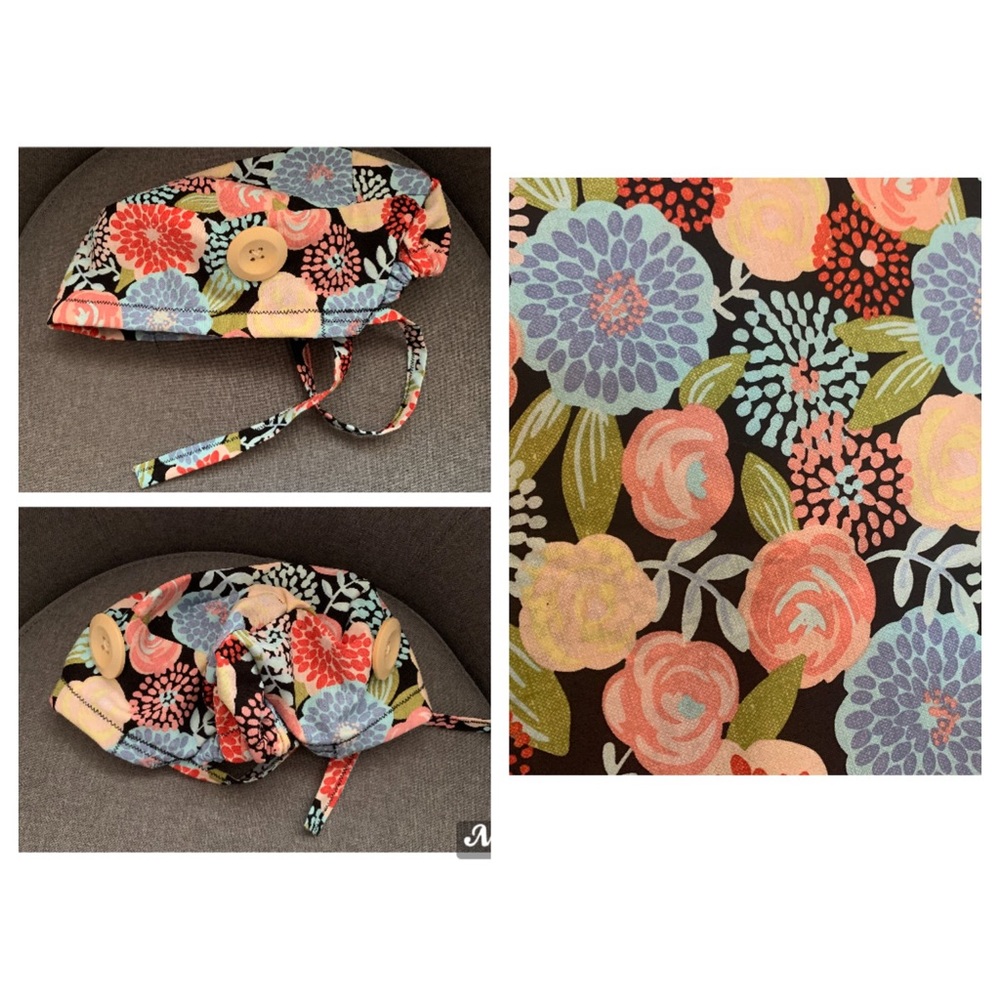 High Quality Fitted Scrub Cap with Buttons